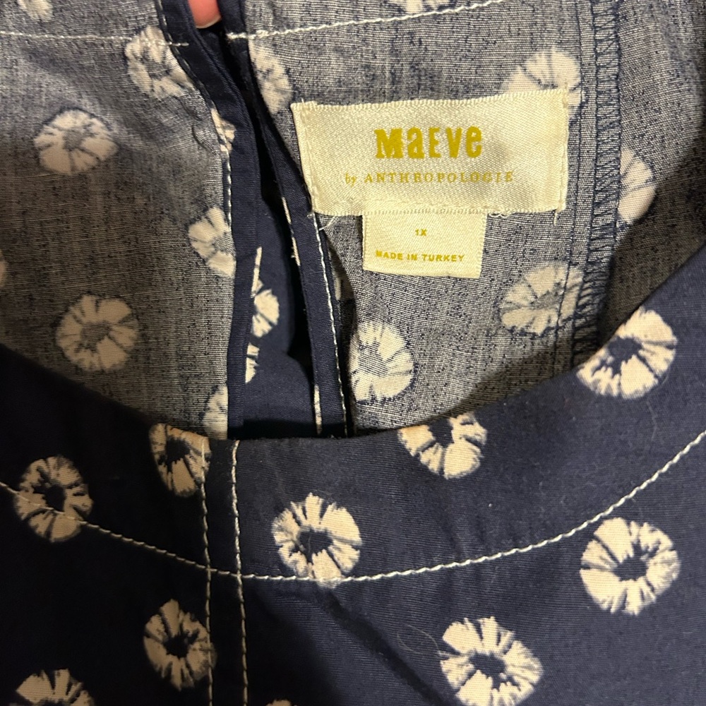 Anthropology MAEVE SHORT-SLEEVE CREW-NECK SWING MINI DRESS - Picture 3 of 7